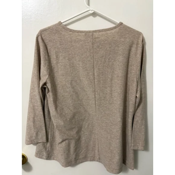 Cato Women’s Gold Shimmer Blouse long sleeve size Large - Picture 10 of 10